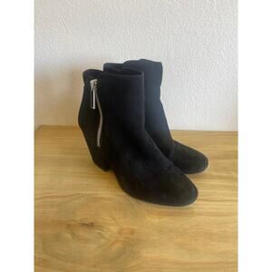 NWOT 1. State Black Suede Booties | Women’s 7.5 Fall Block Heel Boots